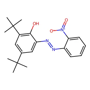 2,4-Bis(1,1-dimethylethyl)-6-[2-(2-nitrophenyl)diazenyl]phenol structure