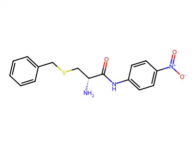 (S)-2-Amino-3-benzylthio-N-(4-nitrophenyl)propionamide structure