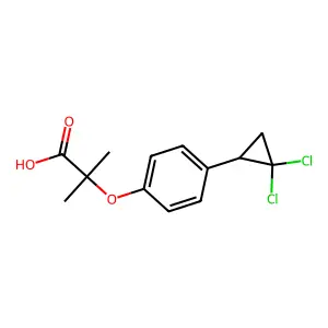 Ciprofibrate structure