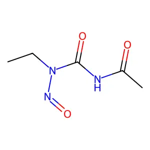 Urea, 1-acetyl-3-ethylnitroso- structure