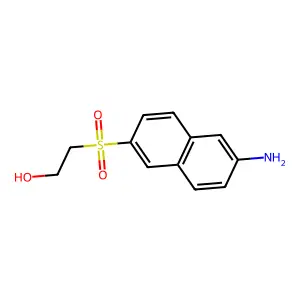 2-((6-Amino-2-naphthyl)sulphonyl)ethanol structure