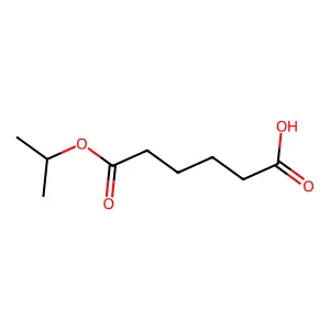 Isopropyl hydrogen adipate structure