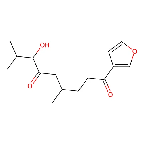 1-(Furan-3-yl)-7-hydroxy-4,8-dimethylnonane-1,6-dione structure