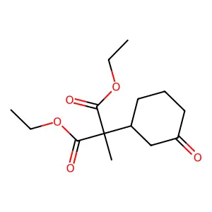 Diethyl methyl(3-oxocyclohexyl)malonate structure