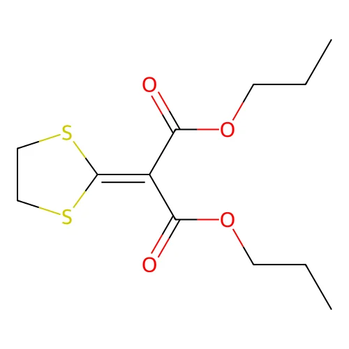 Dipropyl 1,3-dithiolan-2-ylidenepropanedioate structure