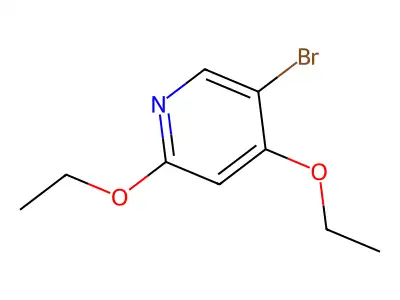 5-Bromo-2,4-diethoxypyridine structure