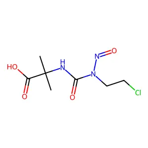 Alanine, N-(((2-chloroethyl)nitrosoamino)carbonyl)-2-methyl- structure
