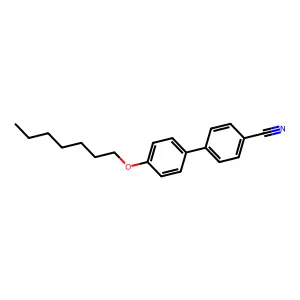 (1,1'-Biphenyl)-4-carbonitrile, 4'-(heptyloxy)- structure