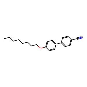 [1,1'-Biphenyl]-4-carbonitrile, 4'-(octyloxy)- structure