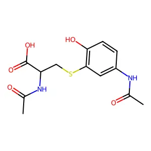 Acetaminophen mercapturate structure