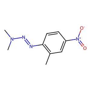 N-methyl-N-[(2-methyl-4-nitrophenyl)diazenyl]methanamine structure