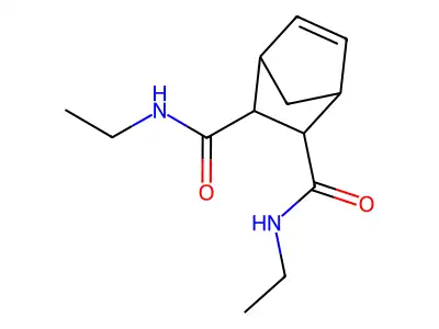 5-Norbornene-2,3-dicarboxamide, N,N'-diethyl-, trans- structure