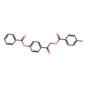 2-[4-(Benzoyloxy)phenyl]-2-oxoethyl 4-methylbenzoate structure