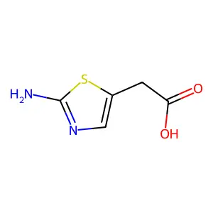 5-Thiazoleacetic acid, 2-amino- structure