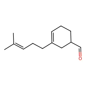 3-Cyclohexene-1-carboxaldehyde, 3-(4-methyl-3-penten-1-yl)- structure