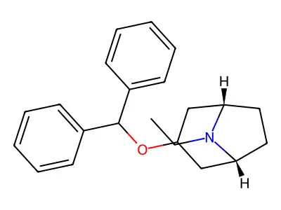 8-Azabicyclo[3.2.1]octane,3-(diphenylmethoxy)-8-ethyl-, (3-endo)- structure
