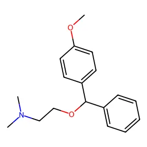 2-((4-Methoxyphenyl)phenylmethoxy)-N,N-dimethylethanamine structure