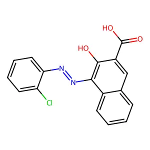 4-((2-Chlorophenyl)azo)-3-hydroxy-2-naphthoic acid structure