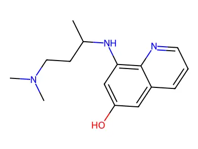 8-((3-(Dimethylamino)-1-methylpropyl)amino)-6-quinolinol structure