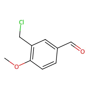 Benzaldehyde, 3-(chloromethyl)-4-methoxy- structure