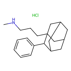 N-Methyl-3-(2-phenyladamantan-1-yl)propan-1-amine--hydrogen chloride (1/1) structure