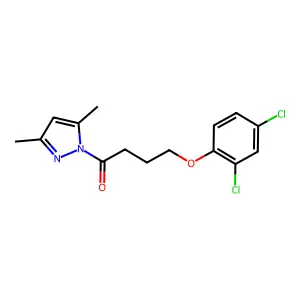 4-(2,4-dichlorophenoxy)-1-(3,5-dimethyl-1H-pyrazol-1-yl)butan-1-one structure