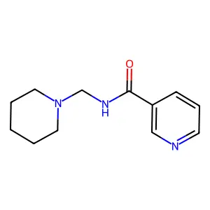 N-(piperidin-1-ylmethyl)pyridine-3-carboxamide structure