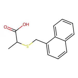 2-(1-Naphthylmethylthio)propionic acid structure