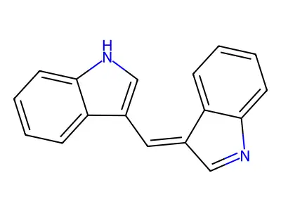 3-(1H-indol-3-ylmethylidene)indole structure