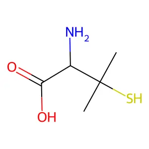 (+-)-Penicillamine structure