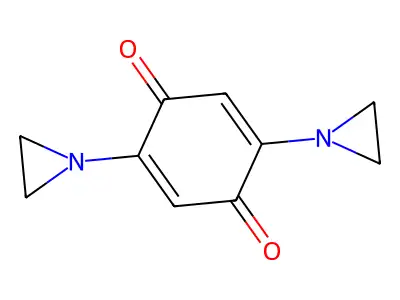 2,5-Diaziridinyl-1,4-benzoquinone structure