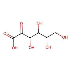 2-keto-L-Gulonic acid structure