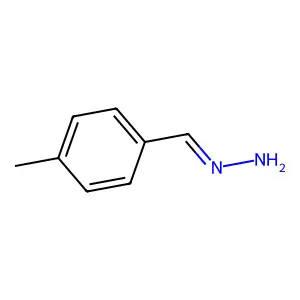 Benzaldehyde, 4-methyl-, hydrazone structure