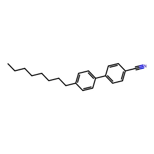 4'-Octyl-4-cyanobiphenyl structure