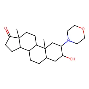 3-Hydroxy-2-(morpholin-4-yl)androstan-17-one structure