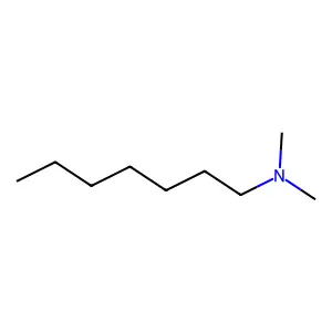 N,N-Dimethylheptylamine structure