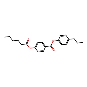 4-Propylphenyl 4-hexanoyloxybenzoate structure