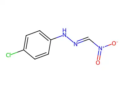 4-chloro-N-(nitromethylideneamino)aniline structure
