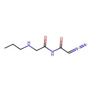 N-Diazoacetylglycine propylamide structure