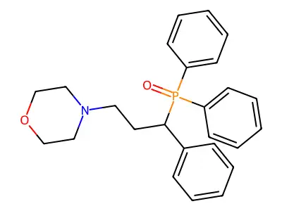 Phosphine oxide, diphenyl((alpha-(2-morpholino)ethyl)benzyl)- structure