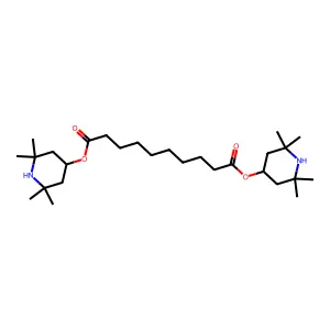 Bis(3,3,5,5-tetramethylpiperidin-4-yl) decanedioate structure