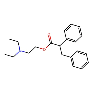 2-(Diethylamino)ethyl alpha-phenylbenzenepropanoate structure