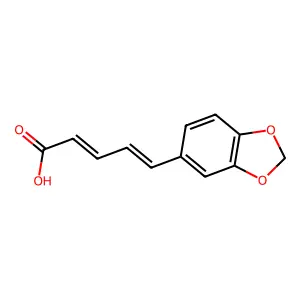 5-(1,3-Benzodioxol-5-yl)-2,4-pentadienoic acid structure