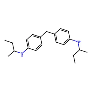 Benzenamine, 4,4'-methylenebis[N-(1-methylpropyl)- structure