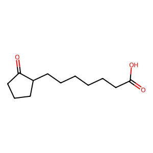 2-Oxocyclopentaneheptanoic acid structure