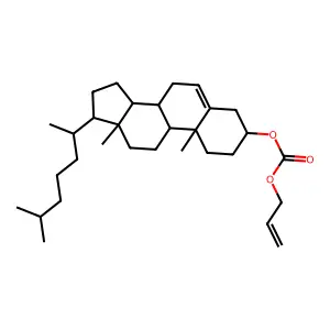 Cholest-5-en-3-ol (3beta)-, 3-(2-propen-1-yl carbonate) structure
