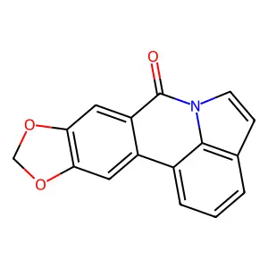 7H-(1,3)Dioxolo(4,5-j)pyrrolo(3,2,1-de)phenanthridin-7-one structure