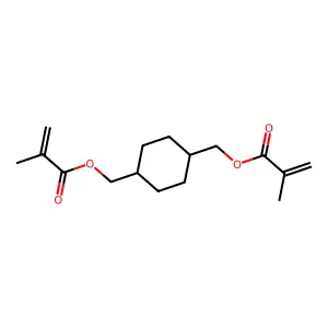2-Propenoic acid, 2-methyl-, 1,1'-(1,4-cyclohexanediylbis(methylene)) ester structure