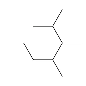 2,3,4-Trimethylheptane structure
