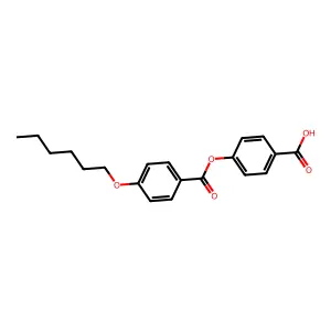 4-Carboxyphenyl 4-(hexyloxy)benzoate structure